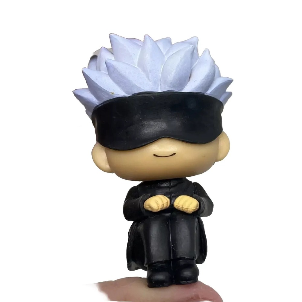 Anime Jujutsu Kaisen Mini Gojo Sotoru Figure With Mask On (E1)